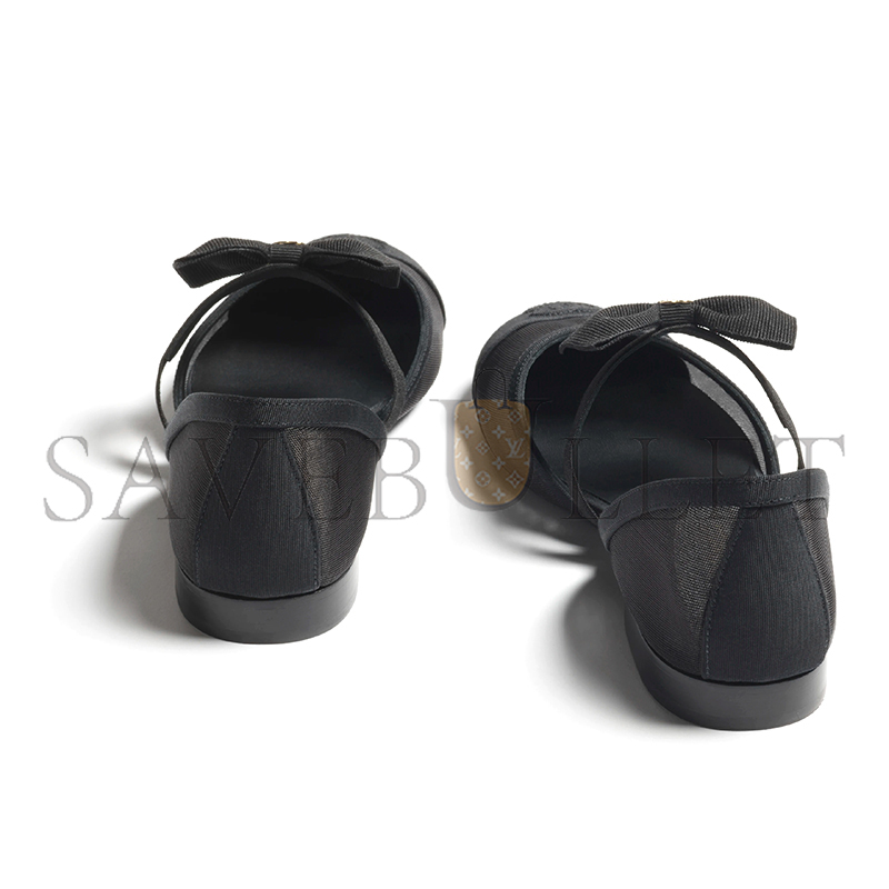 CHANEL MARY JANES MESH & GROSGRAIN G46701